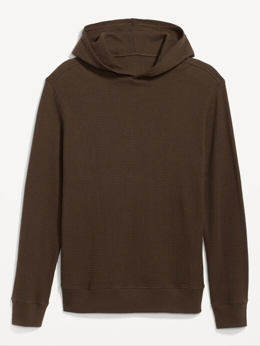 Brown Waffle Knit Lightweight Cotton Sweater Size M